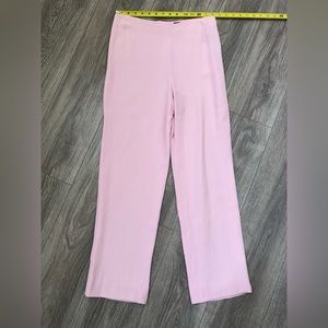 Rena Lange 100% silk trousers pants pink us8